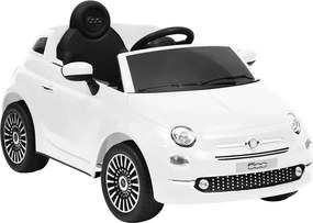 vidaXL Παιδικό Αυτοκίνητο Ηλεκτρικό Fiat 500 Λευκό