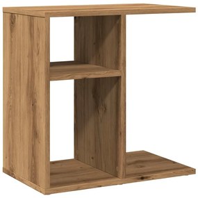 Side Table Artisan Oak 50x30x50 cm Κατασκευασμένο ξύλο - Καφέ