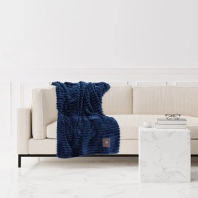 Κουβέρτα Καναπέ 3487 Fleece Blue Greenwich Polo Club 130X170 130x170cm Πολυέστερ