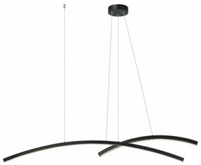 Κρεμαστό Φωτιστικό Οροφής Μαύρο LED 48W 20130 Zambelis-20130-Μαύρο 20130