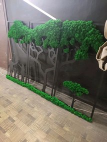 Intra απο ξύλο plywood 3mm-4mm πάχος - Διακόσμηση τοίχου από βρύα Δίασταση 30x30 cm Intraeaxys-eo205l67