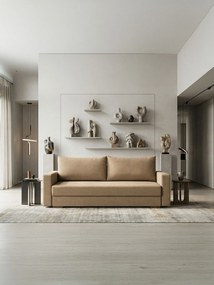 Καναπές Kleio Τριθέσιος-215φ 80β εκ.-Sand