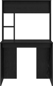 vidaXL Γραφείο Μαύρη Οξυά 91 x 50 x 149 cm Επεξεργασμένο Ξύλο