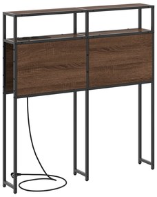 vidaXL Κεφαλάρι Αποθήκης Καφέ δρυς 80 cm Επεξεργασμένο ξύλο