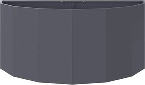 vidaXL Γλάστρα Ανθρακί 120 x 60 x 50 εκ. Ατσάλι