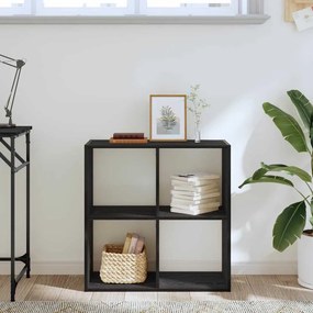 vidaXL Βιβλιοθήκη Μαύρη Οξυά 68.5 x 32 x 68.5 εκ