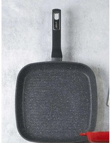 Τηγάνι Γκριλιέρα Marblestone 30003965 Φ28cm Black 28cm Aluminium