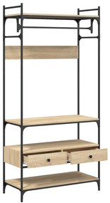 vidaXL Ντουλάπα με Συρτάρια Sonoma Δρυς 89x39x184,5 εκ. Επεξ. Ξύλο