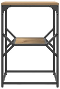 vidaXL Τραπέζι Πλευρικό Artisan Oak 41x40x60 εκ. Κατασκευασμένο από Ξύλο