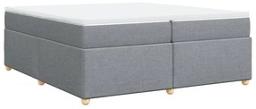 ΚΡΕΒΑΤΙ BOXSPRING ΜΕ ΣΤΡΩΜΑ ΑΝΟΙΧΤΟ ΓΚΡΙ 200X200 ΕΚ. ΥΦΑΣΜΑΤΙΝΟ 3285401