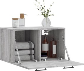 vidaXL Ντουλάπι Τοίχου Γκρι Sonoma 60x36,5x35 εκ. Επεξεργασμένο Ξύλο