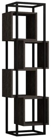 Βιβλιοθήκη Gridur σκούρο καρυδί 44x29x140 εκ. 44x29x140 εκ.