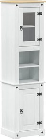 vidaXL Ντουλάπι Μπάνιου Λευκό 50 x 40 x 185 εκ. Στερεά ξυλεία πεύκου