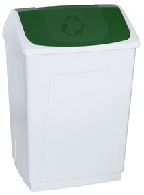 Κάδος Απορριμμάτων Denox Λευκό Πράσινο 55 L