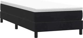 vidaXL Κρεβάτι Boxspring χωρίς Στρώμα Μαύρο 80x220 εκ. Βελούδινο
