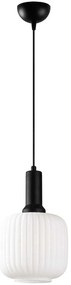 Φωτιστικό Οροφής Asker 521SHN3585 Φ20x118cm 1xE27 40W White-Black Opviq