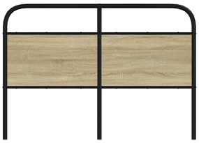 vidaXL Κεφαλάρι Sonoma Δρυς 135 εκ. Ατσάλινο/Επεξεργασμένο Ξύλο