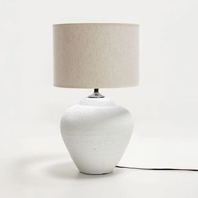 Φωτιστικό Επιτραπέζιο Santorini 032178 Ε27 Max 40W 30x30x60cm White-Beige