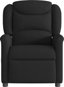 vidaXL Πολυθρόνα Ανακλινόμενη Μαύρη Υφασμάτινη