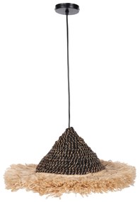 ΦΩΤΙΣΤΙΚΟ ΟΡΟΦΗΣ ΑΠΟ ΙΝΕΣ ΣΙΖΑΛ ΚΑΙ ΑΜΠΑΚΑ ΣΕ ΦΥΣΙΚΟ-ΜΑΥΡΟ 50x50x20Yεκ.HM7789