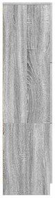 vidaXL Ψηλή Ντουλάπα Γκρι sonoma 31,5 x 32 x 124 εκ Επεξεργασμένο ξύλο