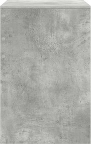 vidaXL Γραφείο Σκυρόδεμα Γκρι 60 x 50 x 76 εκ.