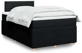 ΚΡΕΒΑΤΙ BOXSPRING ΜΕ ΣΤΡΩΜΑ ΜΑΥΡΟ 120X190 ΕΚ. ΥΦΑΣΜΑΤΙΝΟ 3287397