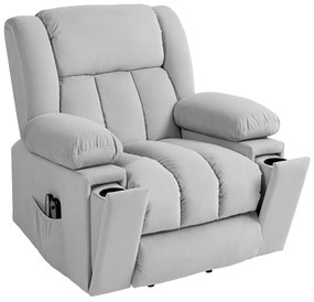 Ηλεκτρική πολυθρόνα ανύψωσης, Μαλακό ύφασμα σαν βελούδο, θύρες USB