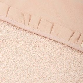 Βρεφική Κάπα Μπουρνούζι Hands Free Stone Washed Saumone 100x100cm.