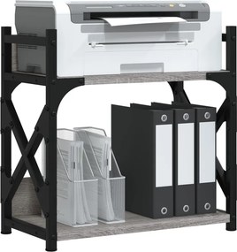 vidaXL Βάση Εκτυπωτή 2 Επιπέδων Γκρι Sonoma 40x20x40 εκ Επεξ. Ξύλο