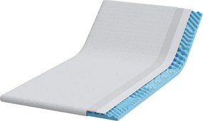 vidaXL Στρώμα επικάλυψης Λευκό 120 x 200 cm Υφασμα Jacquard