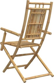vidaXL Πτυσσόμενες Καρέκλες 4 τεμ. 53x66x99 εκ. Μπαμπού