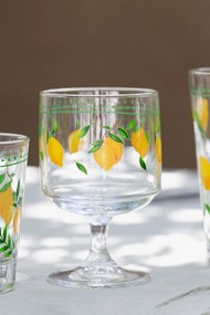 Glass Ice Cream Cup Set (4 Pieces) Bodrum Transparent