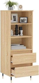 vidaXL Ντουλάπι Sonoma Δρυς 40x36x110 εκ. από Επεξεργασμένο Ξύλο