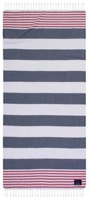 Πετσέτα Θαλάσσης - Παρεό 3816 Blue-Red Greenwich Polo Club Θαλάσσης 80x180cm 100% Cotton