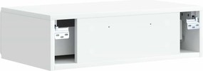 vidaXL Τραπεζάκι Τοίχου Λευκό 59 x 34,5 x 17 εκ. Επεξεργασμένο Ξύλο