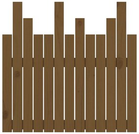 vidaXL Κεφαλάρι Τοίχου Μελί 82,5x3x80 εκ. από Μασίφ Ξύλο Πεύκου
