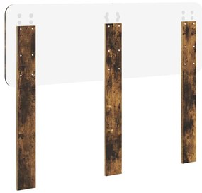 vidaXL Κεφαλάρι Καπνιστό Δρύς 120 cm Επεξεργασμένο ξύλο