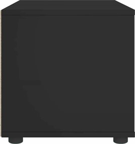 vidaXL ντουλάπι τηλεόρασης VISNES Μαύρο 100x40x38 cm