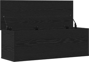 vidaXL Κουτί αποθήκευσης Μαύρη Οξυά 102 x 35 x 35 cm
