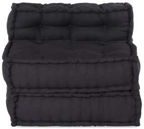 vidaXL Modular Pouffe Anthracite 70x70x54 ύφασμα