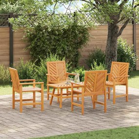 vidaXL Σετ Ξαπλώστρας Κήπου 3 pcs Καφέ Μασίφ ξύλο ακακίας