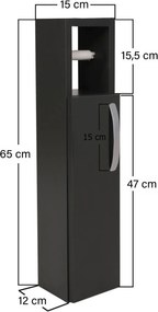 Έπιπλο Μπάνιου Ανθρακί PRELA 15x12x65