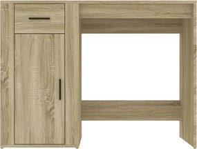 vidaXL Γραφείο Sonoma Δρυς 100x49x75 εκ. από Επεξεργασμένο Ξύλο