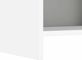 vidaXL Κομοδίνα Λευκό 40 x 30 x 60 cm Επεξεργασμένο Ξύλο