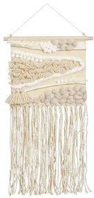 Διακοσμητικό Τοίχου Μακραμέ 02.1134848 25x50cm Beige Fabric