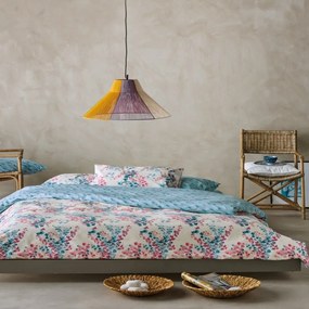 Σεντόνια Amanda 29 (Σετ 4τμχ) Blue-Rose Kentia Υπέρδιπλο 240x270cm 100% Βαμβάκι