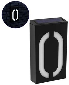 Ηλιακό Φωτιστικό 1W Αριθμός Δρόμου 0 IP55 6000K Μαύρο 71510 Globostar-71510-Μαύρο 71510