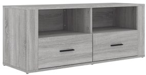 vidaXL Έπιπλο Τηλεόρασης Γκρι Sonoma 100x35x40 εκ. από Επεξεργ. Ξύλο