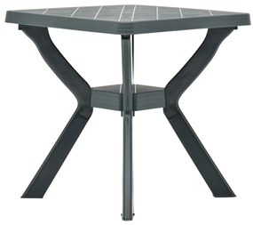 vidaXL Τραπέζι Bistro Πράσινο 70 x 70 x 72 εκ. Πλαστικό